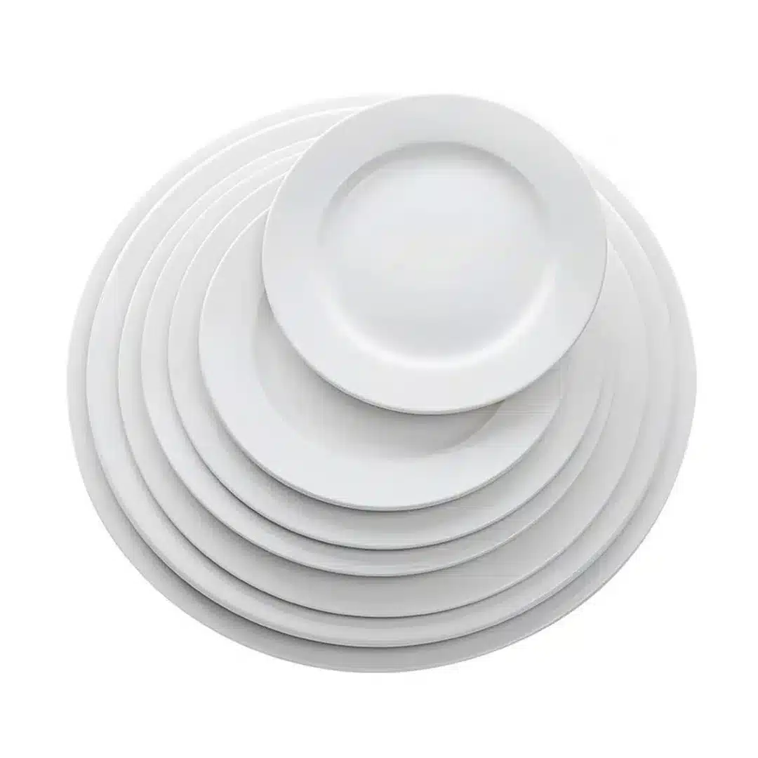 Ivory Porcelain Flat Plate - Image 2