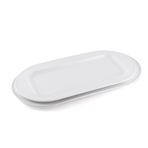 Ivory Porcelain Oval Rectangular Inner Plate