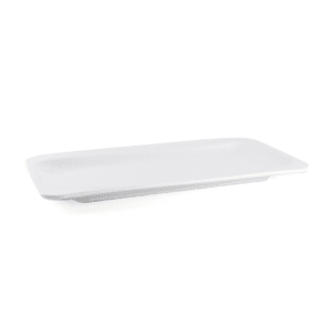 Ivory Porcelain Rectangular Two Edge Rim Plate