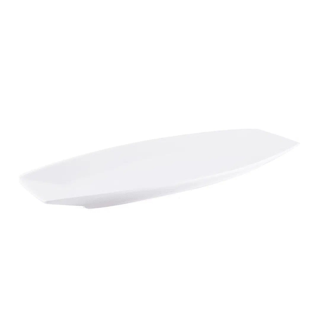 Ivory Porcelain Boat Rectangular Plate