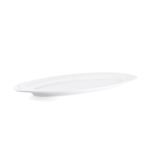 Ivory Porcelain Oval Buffet Plate