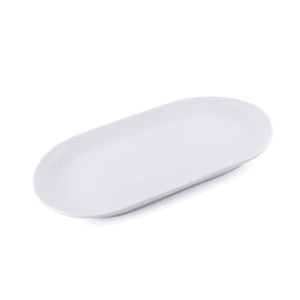 Ivory Porcelain Meal Oval Plate
