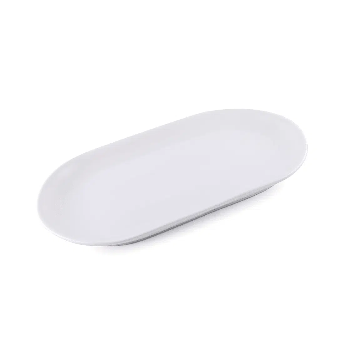Ivory Porcelain Meal Oval Plate