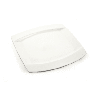 Ivory Porcelain Square Plate Meena Design