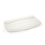 Ivory Porcelain Rectangular Plate Meena Design