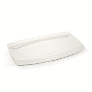 Ivory Porcelain Rectangular Plate Meena Design