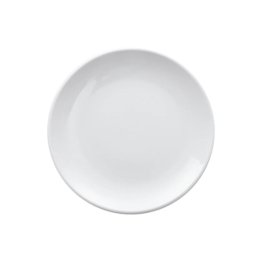 Ivory Porcelain Rimmed Thick Plate
