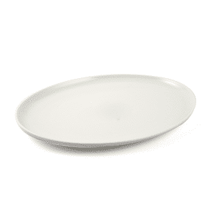 Ivory Porcelain Oval Pizza Plate