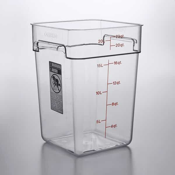 Cambro Square Polycarbonate Food Storage Containers - Image 2