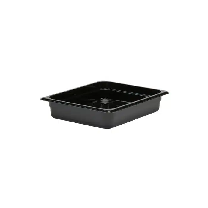 Cambro Camwear 1/2 Size Black Polycarbonate Food Pan - Image 2