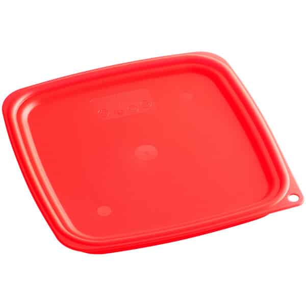 buy Cambro Red Square Polypropylene Food Storage Container Lid
