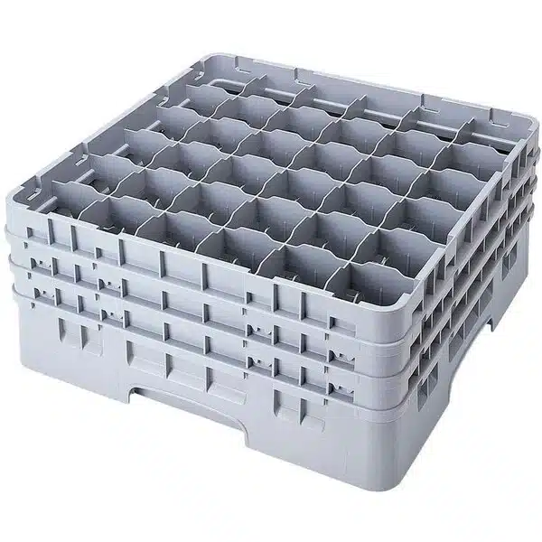 buy cambro customizable 36-compartment glass rack