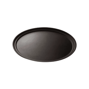 Cambro Camtread Black Non-Skid Oval Serving Tray