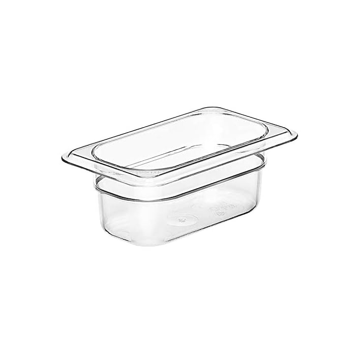 Cambro Camwear 1/9 Size Clear Polycarbonate Food Pan - Image 3
