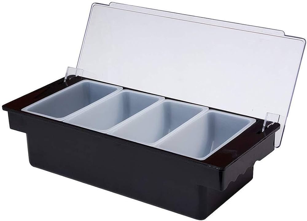 Plastic Bar Condiment Tray with 6 Partions - Image 3