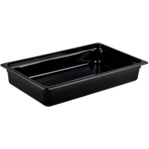 Cambro Camwear Full 1/1 Size Black Polycarbonate Food Pan