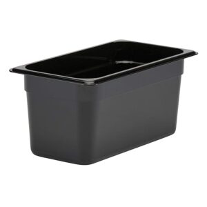Cambro Camwear 1/3 Size Black Polycarbonate Food Pan