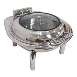 Buffet Chafing Dish 6L H/Y Luxury Full Silver Round