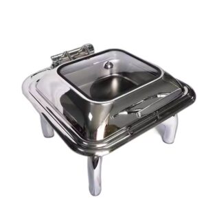 Luxury Silver Square Buffet Chafing Dish 5.5L H.Y