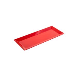 Rectangular Plate 14 x 34cm Red