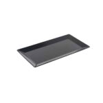 Rectangular Plate 18 x  34cm Black
