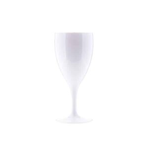 Premium Wine Glass 230ml PC White poolside cups