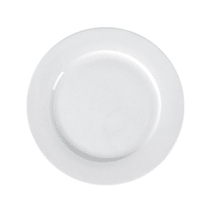Ivory Porcelain 3 Piece Flat Plates Set