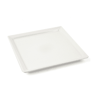 Ivory Porcelain 3 Piece Square Plates Set