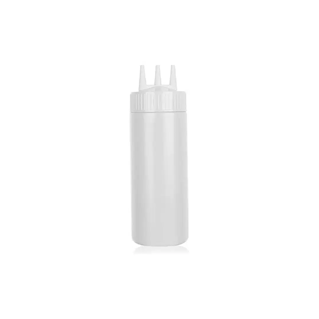 Squeezing Bottle 3 Heads White
