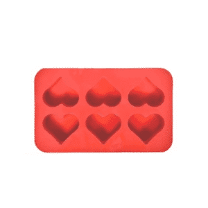 Silicone Mold Heart Shape 6 Cavities