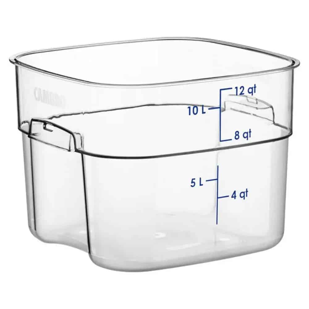 Cambro Blue Square Polypropylene Food Storage Container Lid - Image 3