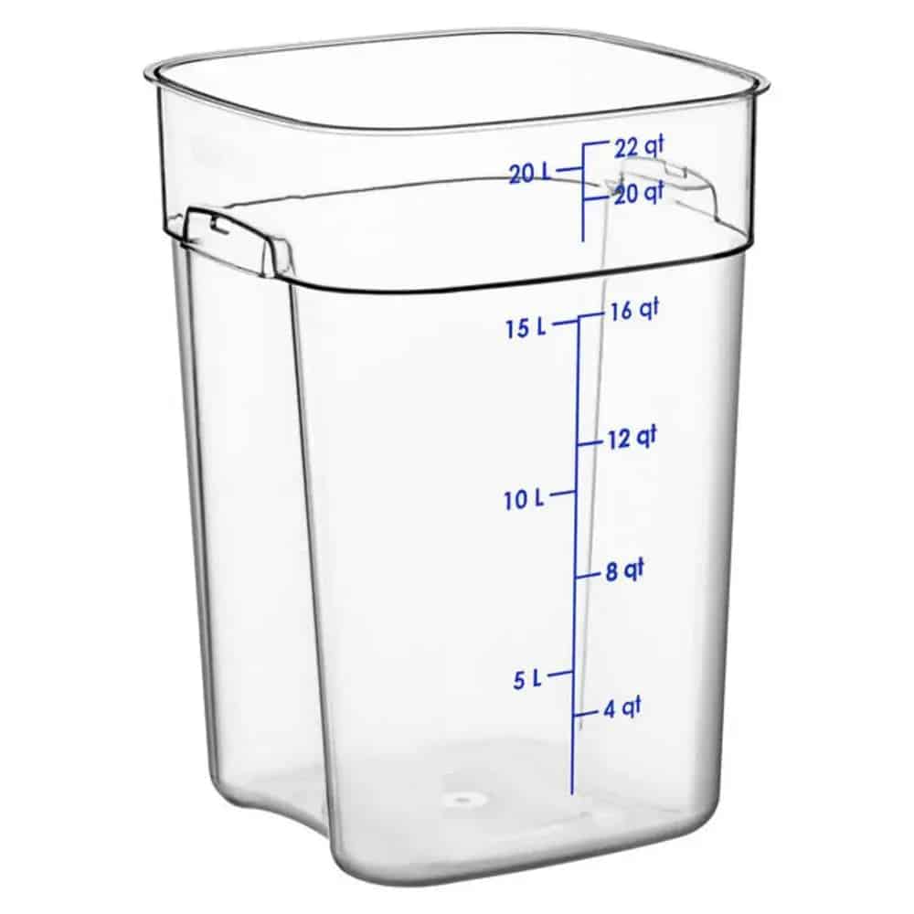 Cambro Blue Square Polypropylene Food Storage Container Lid - Image 5