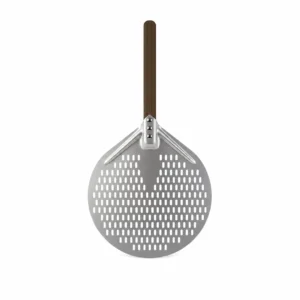 PERFORATED ROUND ALUMINIUM PIZZA PEEL 120CM