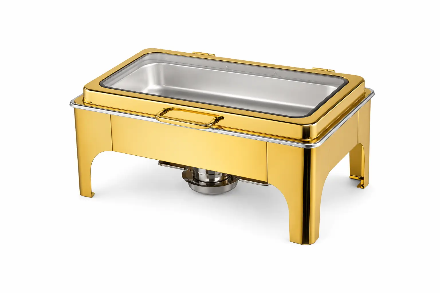RECTANGULAR CHAFING DISH 9 LITRE SVEA GOLD HYDRAULIC