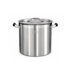 STOCK POT 32CM, ANTI HEAT RUBBER HANDLE, HEAVY DUTY SS304 25L THICK LAYER