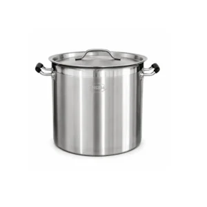 STOCK POT 24CM, ANTI HEAT RUBBER HANDLE, HEAVY DUTY SS304 12L THICK LAYER