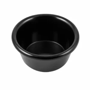 VAGUE MELAMINE BLACK RAMEKIN 10CM